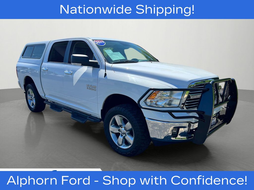 Bright White Clearcoat 2017 RAM 1500 Pickup Truck Four-Wheel Drive 8-Speed Automatic