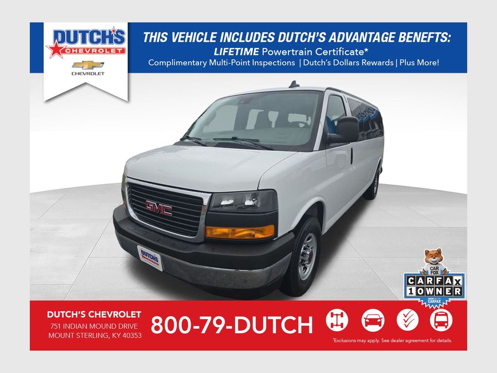 Summit White 2025 GMC Savana LT 3500 RWD Van Rear-Wheel Drive 8-Speed Automatic Overdrive