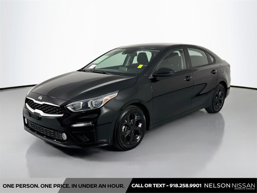Aurora Black Pearl 2020 Kia Forte Sedan Front-Wheel Drive Continuously Variable Transmission