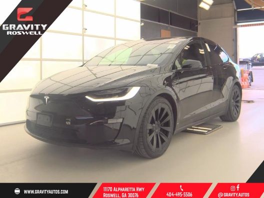 Solid Black 2022 Tesla Model X AWD SUV / Crossover All-Wheel Drive 1-Speed Automatic