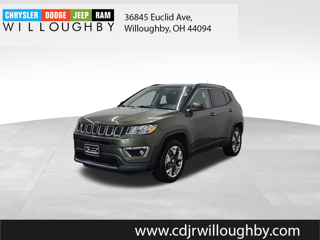 Olive Green Pearlcoat 2019 Jeep Compass SUV / Crossover Four-Wheel Drive 9-Speed Automatic