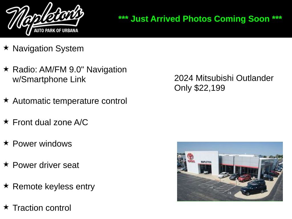 Alloy Silver Metallic 2024 Mitsubishi Outlander SUV / Crossover All-Wheel Drive Continuously Variable Transmission