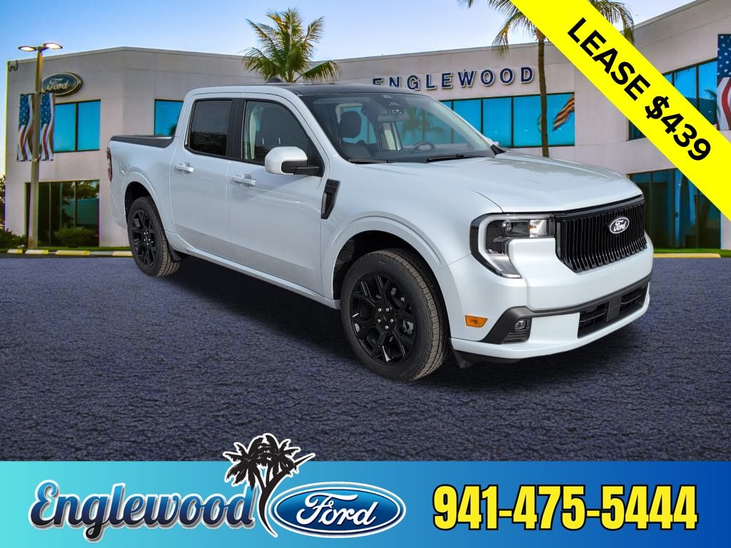 Space White Metallic 2026 Ford Maverick Pickup Truck All-Wheel Drive 7-Speed Automatic