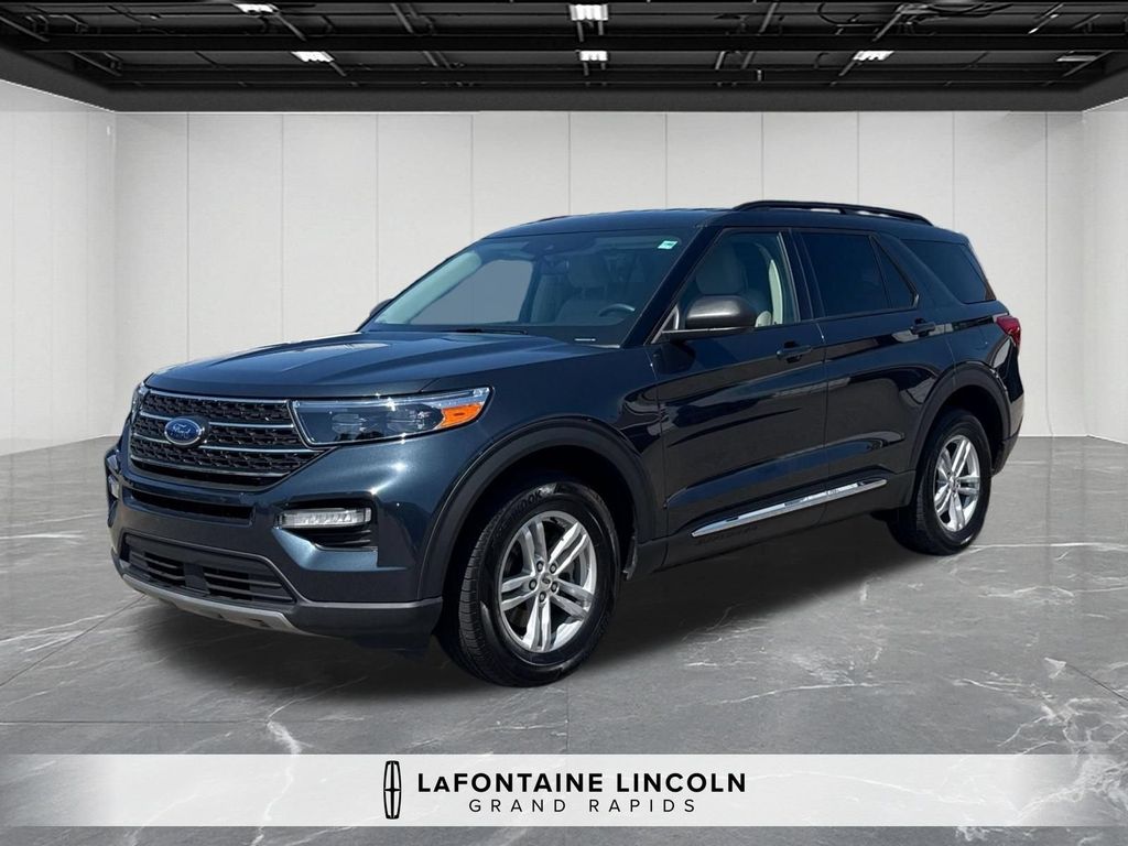 Stone Blue Metallic 2023 Ford Explorer SUV / Crossover All-Wheel Drive Automatic