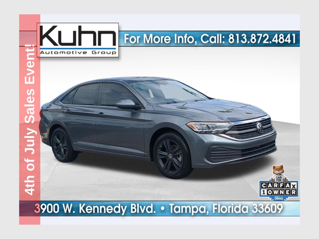 Platinum Gray Metallic 2024 Volkswagen Jetta Sedan Front-Wheel Drive 8-Speed Automatic