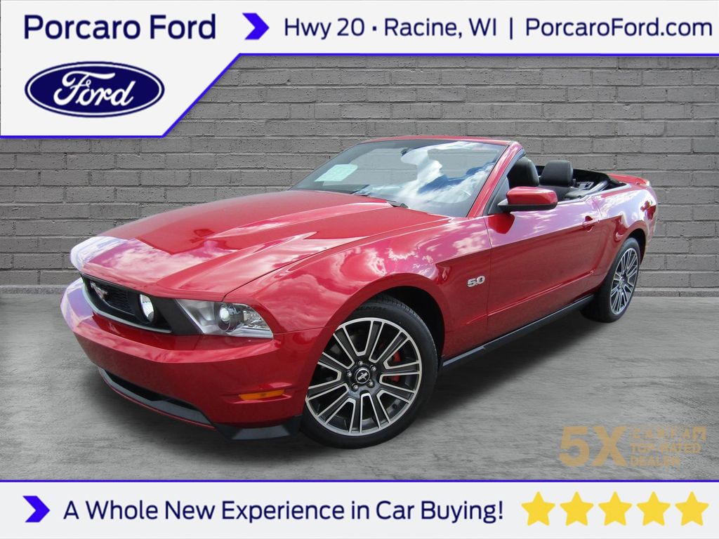 Red Candy Metallic Tinted Clearcoat 2011 Ford Mustang Convertible Rear-Wheel Drive 6-Speed Automatic