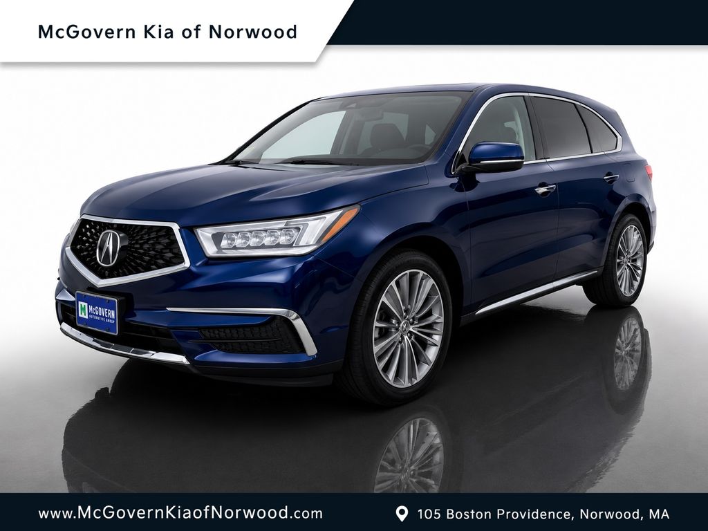 Blue 2018 Acura MDX SH-AWD with Technology Package SUV / Crossover All-Wheel Drive 9-Speed Automatic
