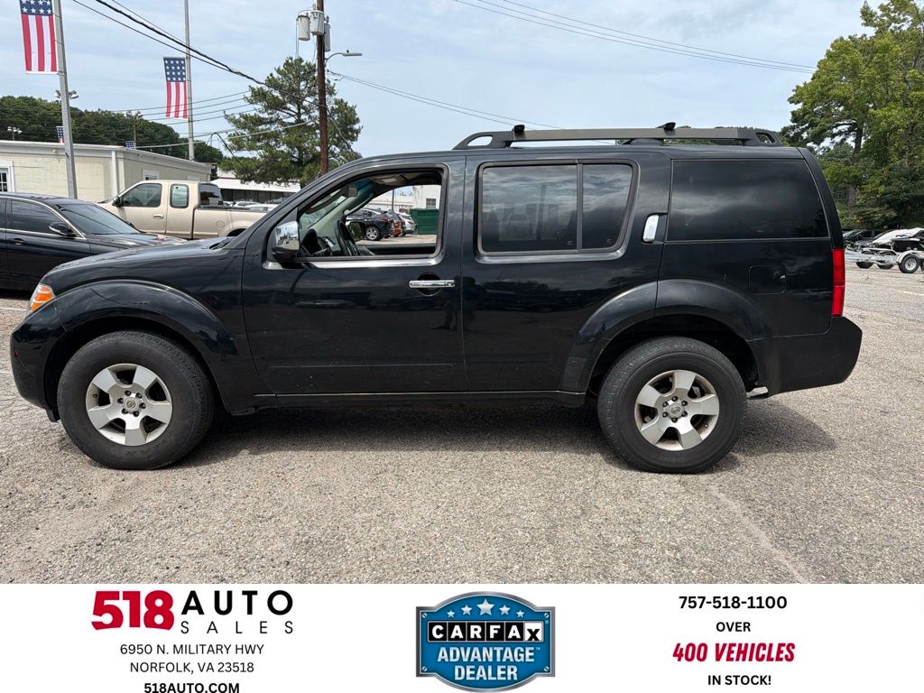 Super Black Metallic 2008 Nissan Pathfinder SUV / Crossover 4X2 5-Speed Automatic Overdrive
