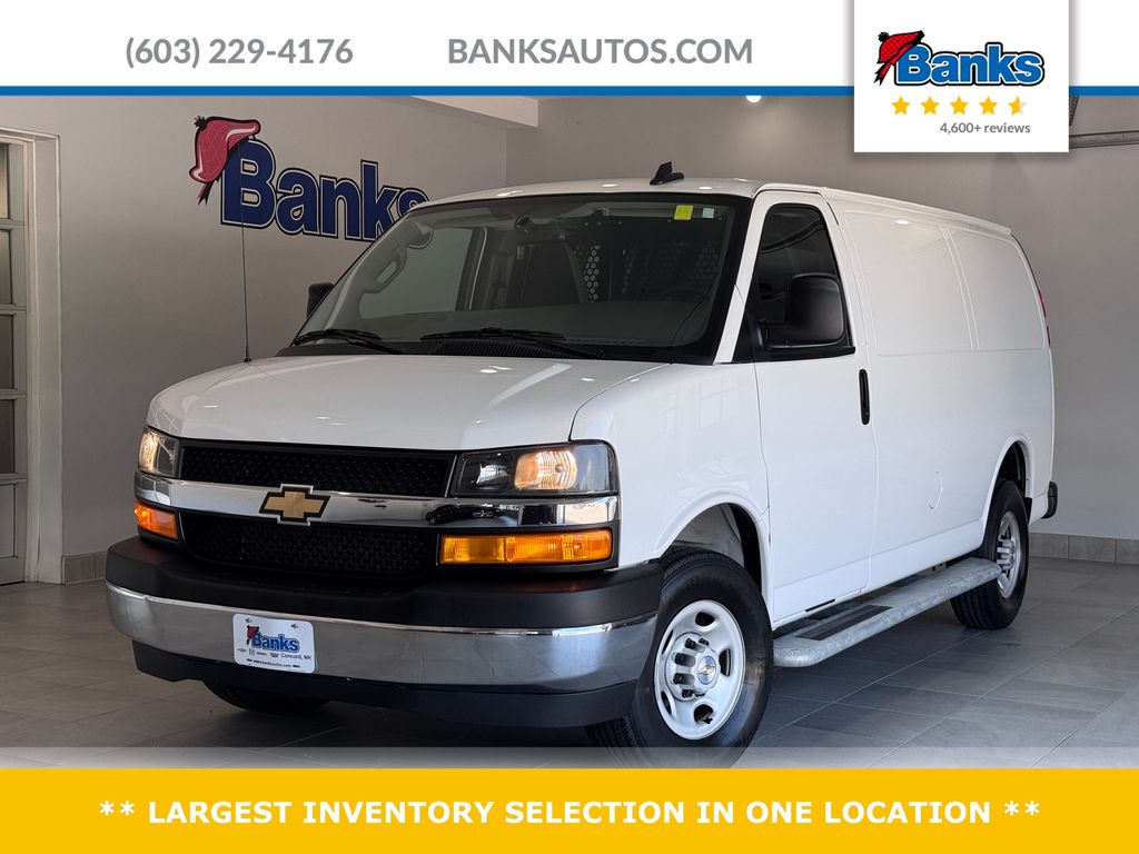 Summit White 2024 Chevrolet Express Cargo Van Rear-Wheel Drive 8-Speed Automatic Overdrive