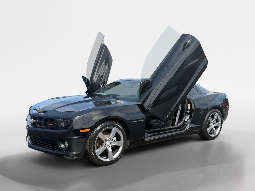 Black 2012 Chevrolet Camaro Coupe Rear-Wheel Drive 6-Speed Manual