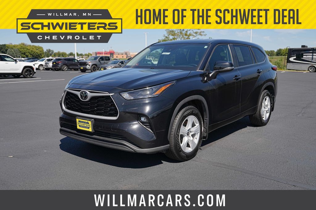 Midnight Black Metallic 2023 Toyota Highlander SUV / Crossover All-Wheel Drive 8-Speed Automatic