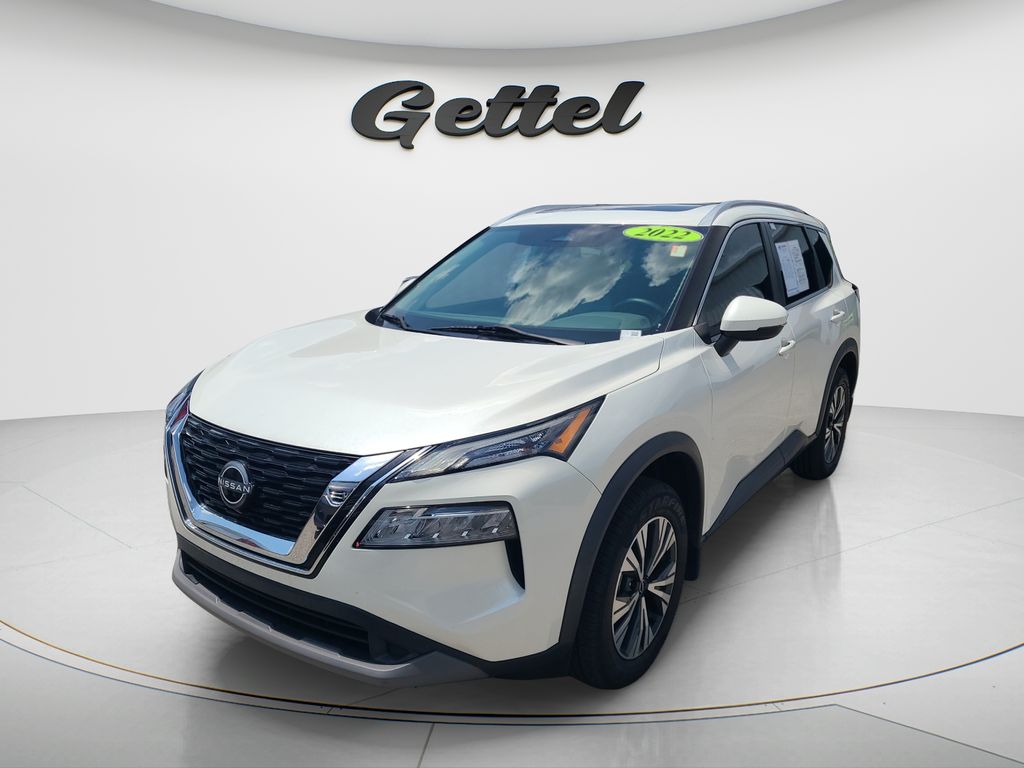 Pearl White 2022 Nissan Rogue SUV / Crossover Front-Wheel Drive Continuously Variable Transmission