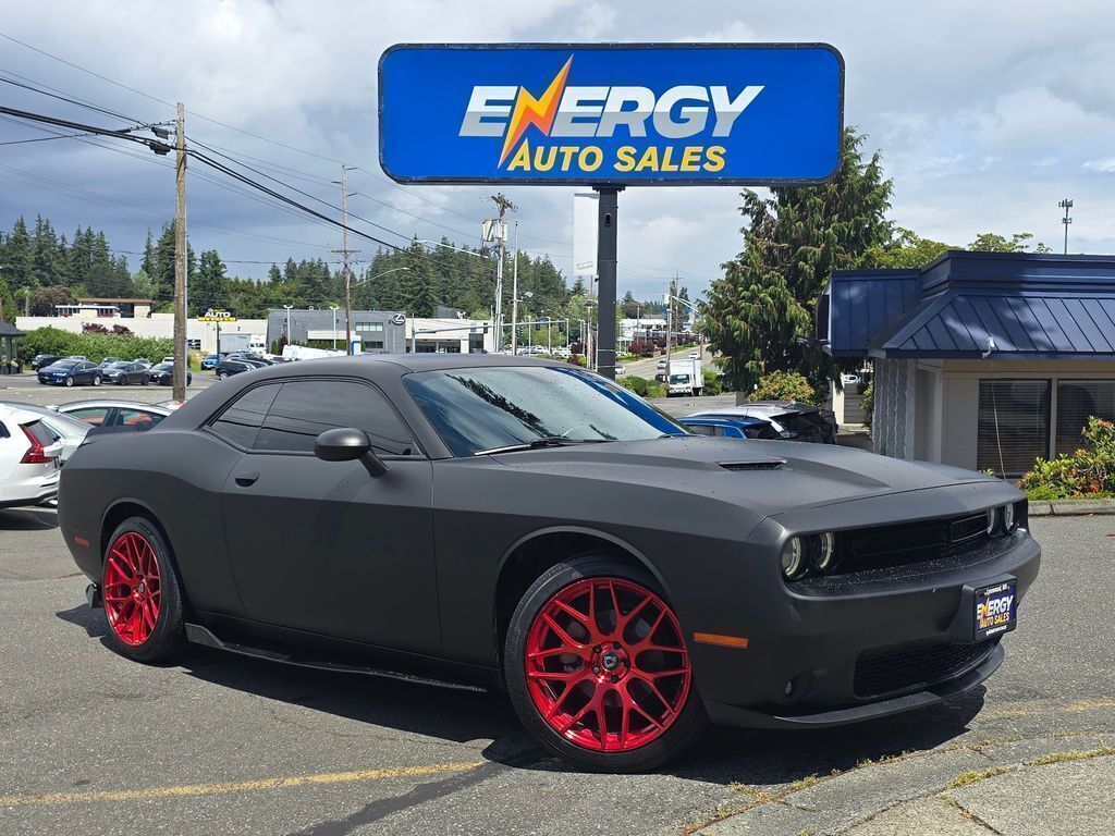Matte Black Wrap 2021 Dodge Challenger Coupe Rear-Wheel Drive 8-Speed Automatic