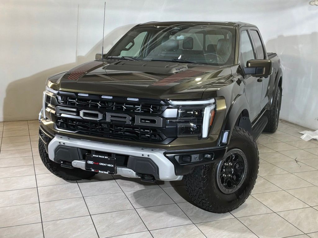 Shelter Green 2024 Ford F-150 Raptor SuperCrew 4WD Pickup Truck Four-Wheel Drive Automatic