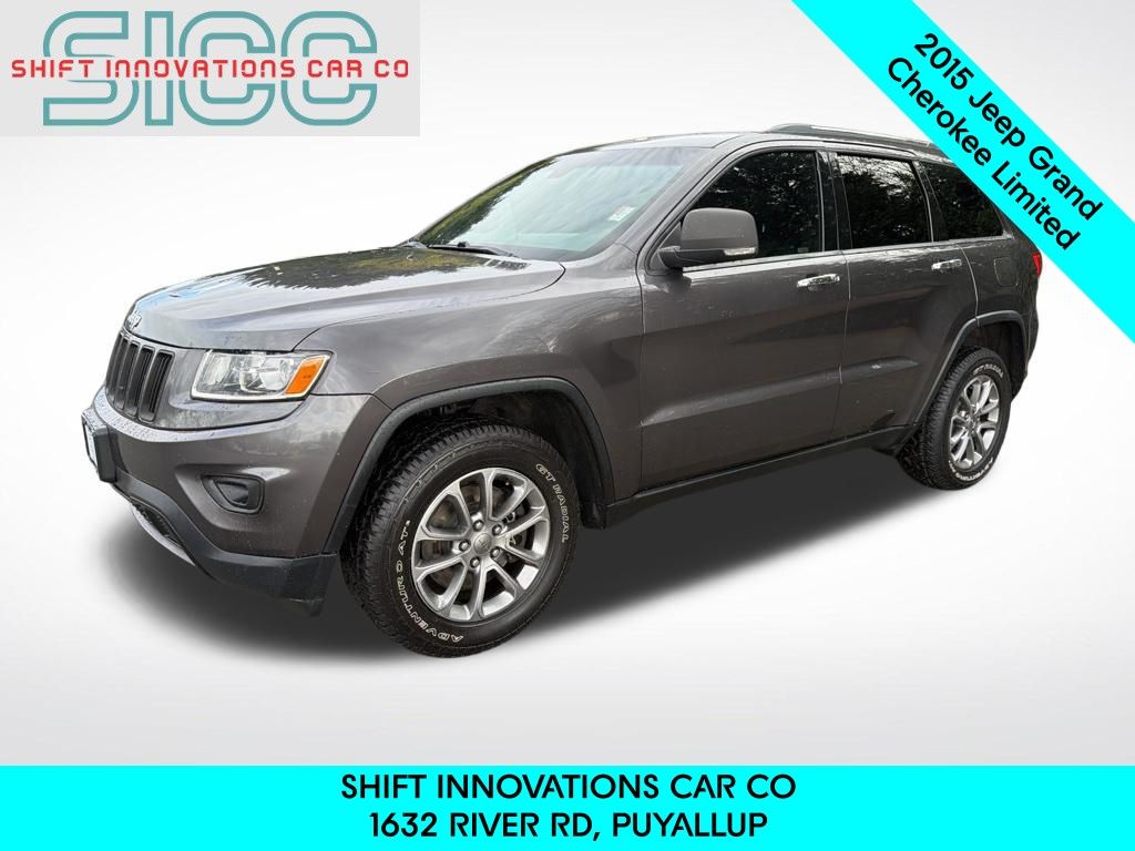 Gray (Granite Crystal Metallic Clearcoat) 2015 Jeep Grand Cherokee Limited 4WD SUV / Crossover Four-Wheel Drive 8-Speed Automatic