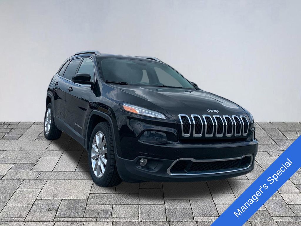Brilliant Black Crystal Pearlcoat 2014 Jeep Cherokee SUV / Crossover Front-Wheel Drive 9-Speed Automatic