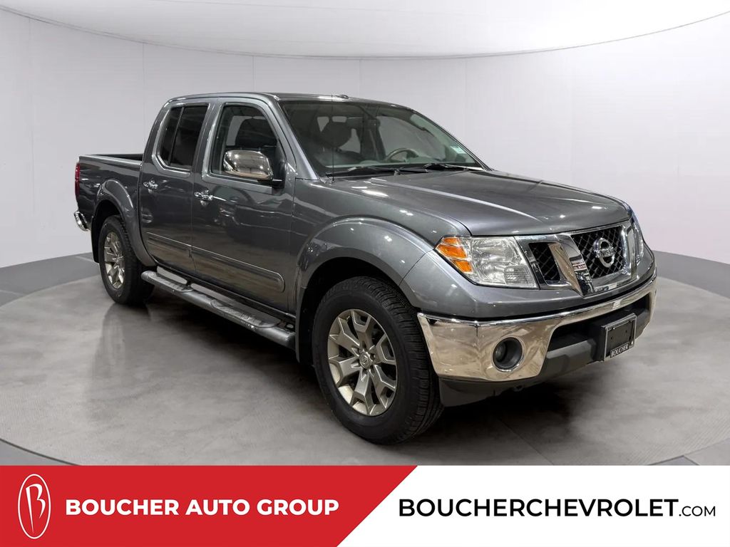 Gray (Gun Metallic) 2016 Nissan Frontier SL Crew Cab 4WD Pickup Truck Four-Wheel Drive 5-Speed Automatic Overdrive