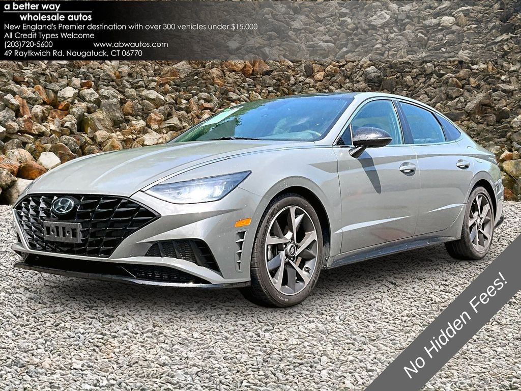 Hampton Gray 2021 Hyundai Sonata Sedan Front-Wheel Drive 8-Speed Automatic Overdrive