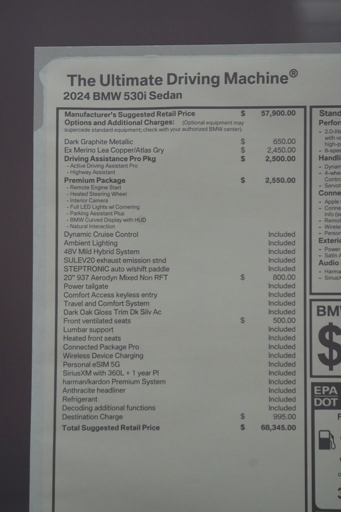 2024 BMW 5 Series 530i 9