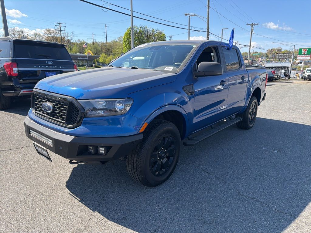 Lightning Blue Metallic 2019 Ford Ranger XLT SuperCrew 4WD Pickup Truck Four-Wheel Drive Automatic