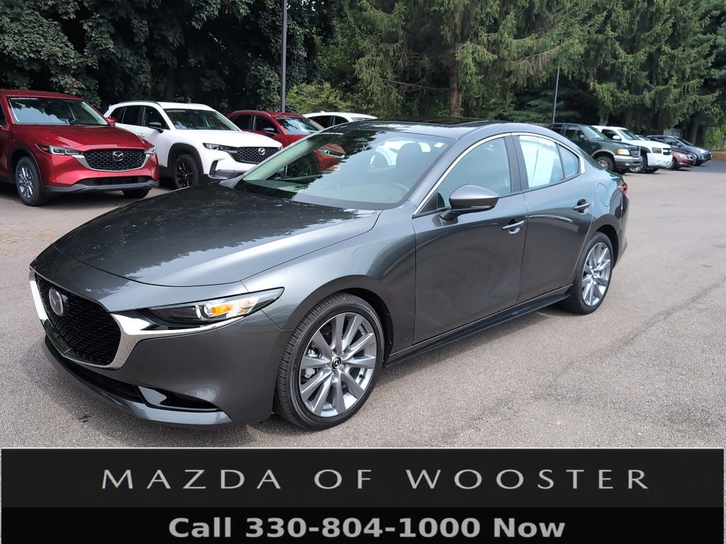 Machine Gray Metallic 2025 Mazda MAZDA3 Sedan Front-Wheel Drive 6-Speed Automatic