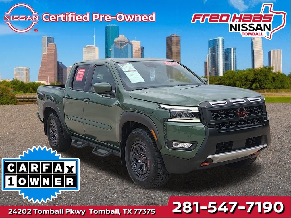 Tactical Green Metallic 2025 Nissan Frontier PRO-X Crew Cab RWD Pickup Truck 4X2 9-Speed Automatic Overdrive