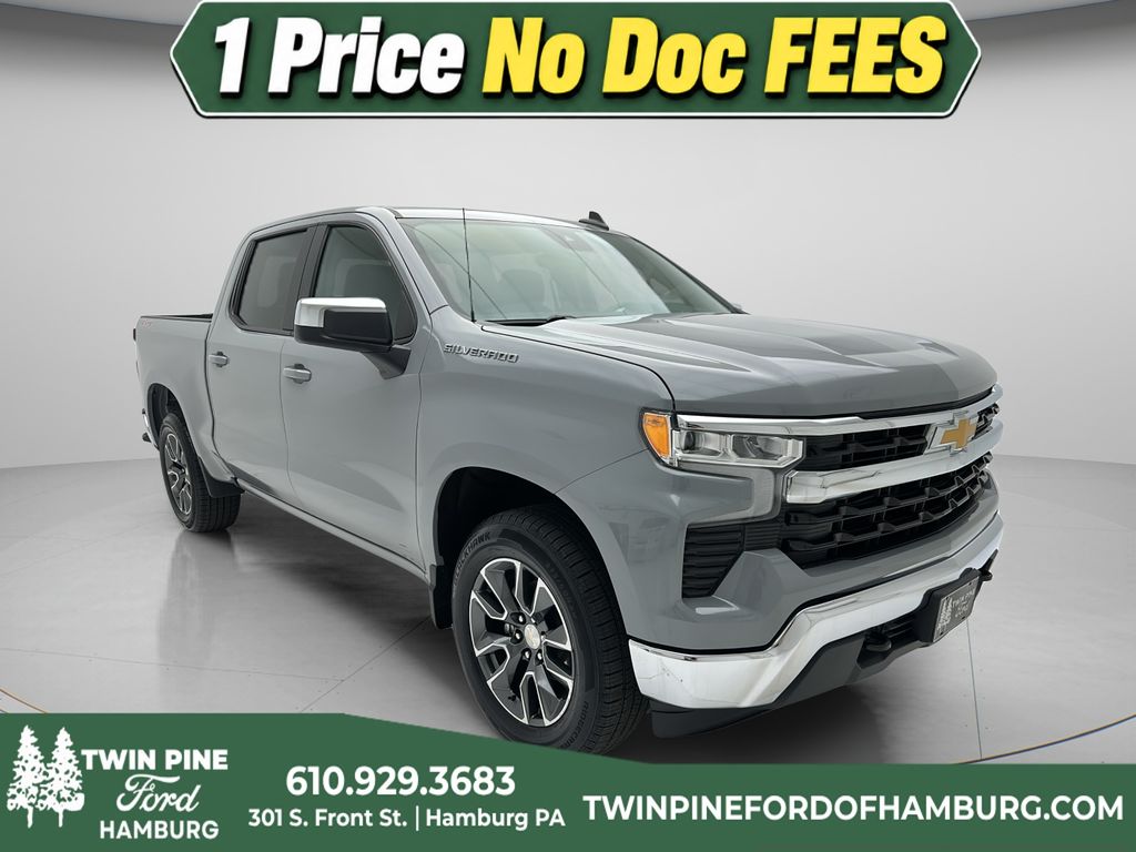 Slate Gray Metallic 2024 Chevrolet Silverado 1500 Pickup Truck Four-Wheel Drive Automatic