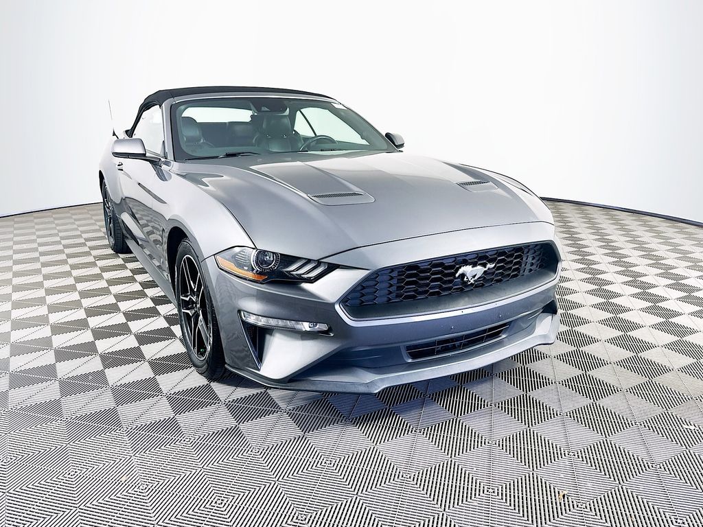 Gray 2021 Ford Mustang Convertible Rear-Wheel Drive Automatic