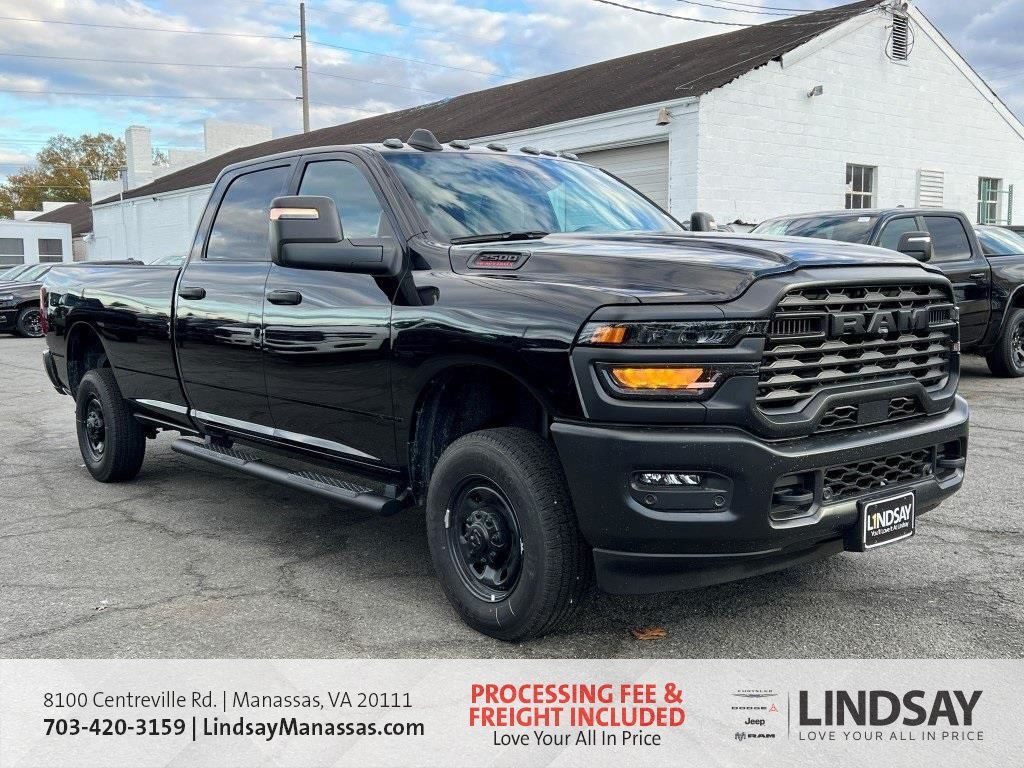 Diamond Black Crystal Pearlcoat 2026 RAM 2500 Tradesman Crew Cab LB 4WD Pickup Truck Four-Wheel Drive 8-Speed Automatic