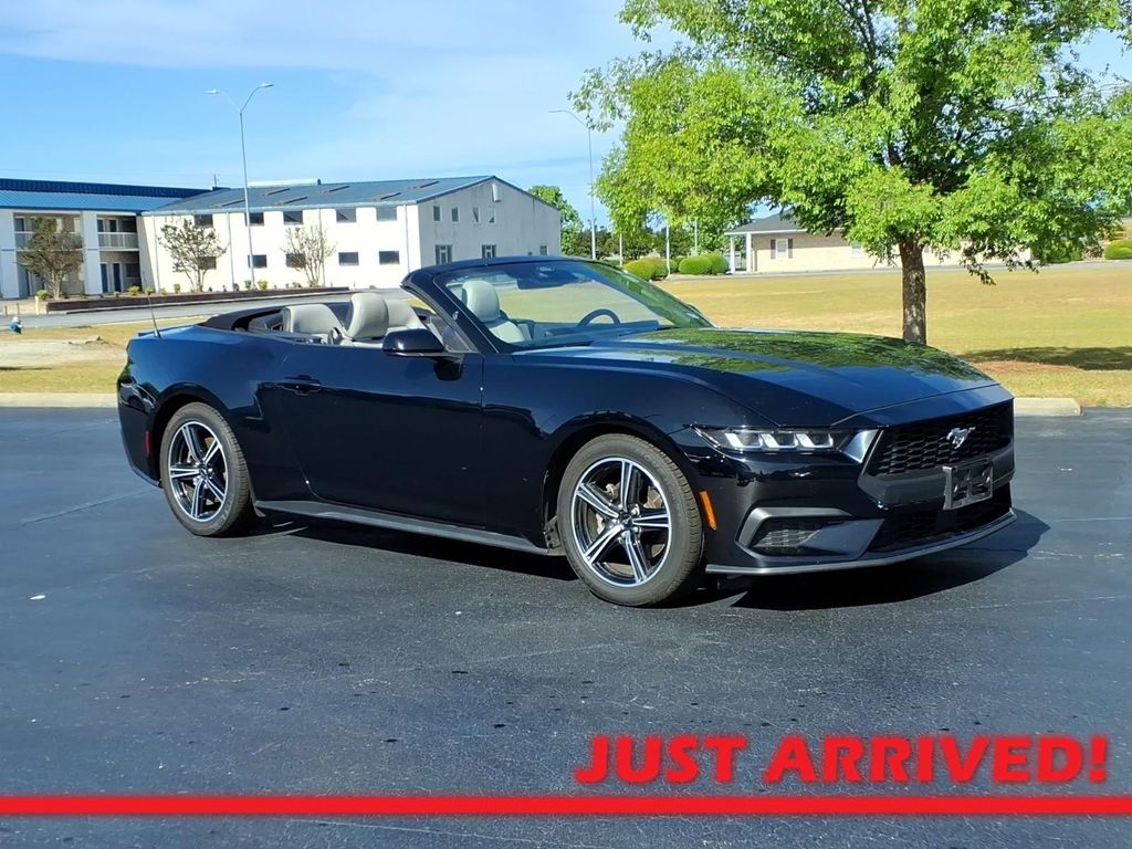 Shadow Black 2024 Ford Mustang EcoBoost Premium Convertible RWD Convertible Rear-Wheel Drive Automatic