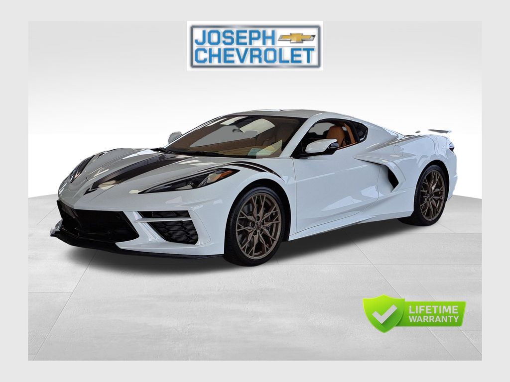 Arctic White 2025 Chevrolet Corvette Stingray 3LT Coupe RWD Coupe Rear-Wheel Drive 8-Speed Dual Clutch
