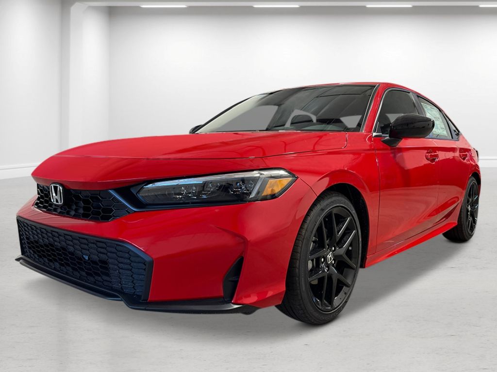 Rallye Red 2026 Honda Civic Sedan Front-Wheel Drive Continuously Variable Transmission