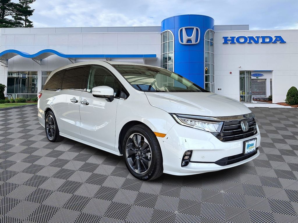 Platinum White Pearl 2023 Honda Odyssey Elite FWD Minivan Front-Wheel Drive Automatic
