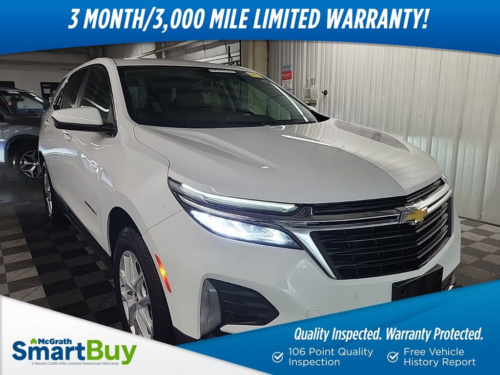 Summit White 2022 Chevrolet Equinox LT AWD with 1LT SUV / Crossover Four-Wheel Drive 6-Speed Automatic Overdrive