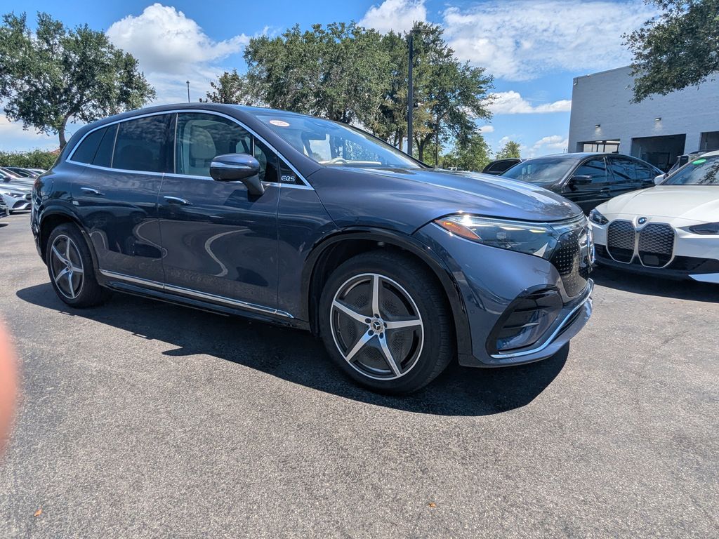 Twilight Blue Metallic 2023 Mercedes-Benz EQS Sedan All-Wheel Drive 1-Speed Automatic