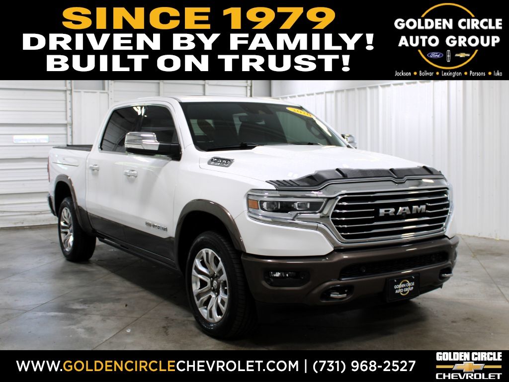 Ivory White Tri-Coat Pearlcoat 2020 RAM 1500 Pickup Truck Four-Wheel Drive 8-Speed Automatic