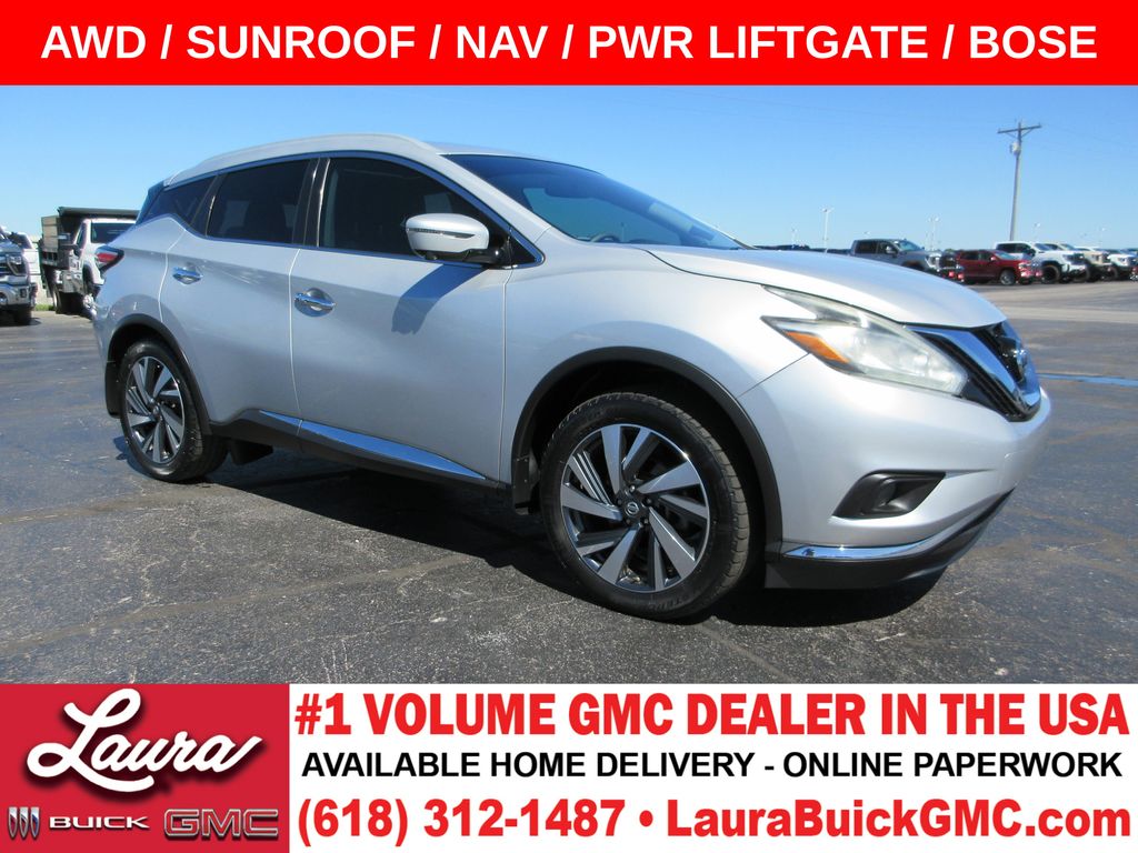Brilliant Silver Metallic 2018 Nissan Murano SUV / Crossover All-Wheel Drive Continuously Variable Transmission