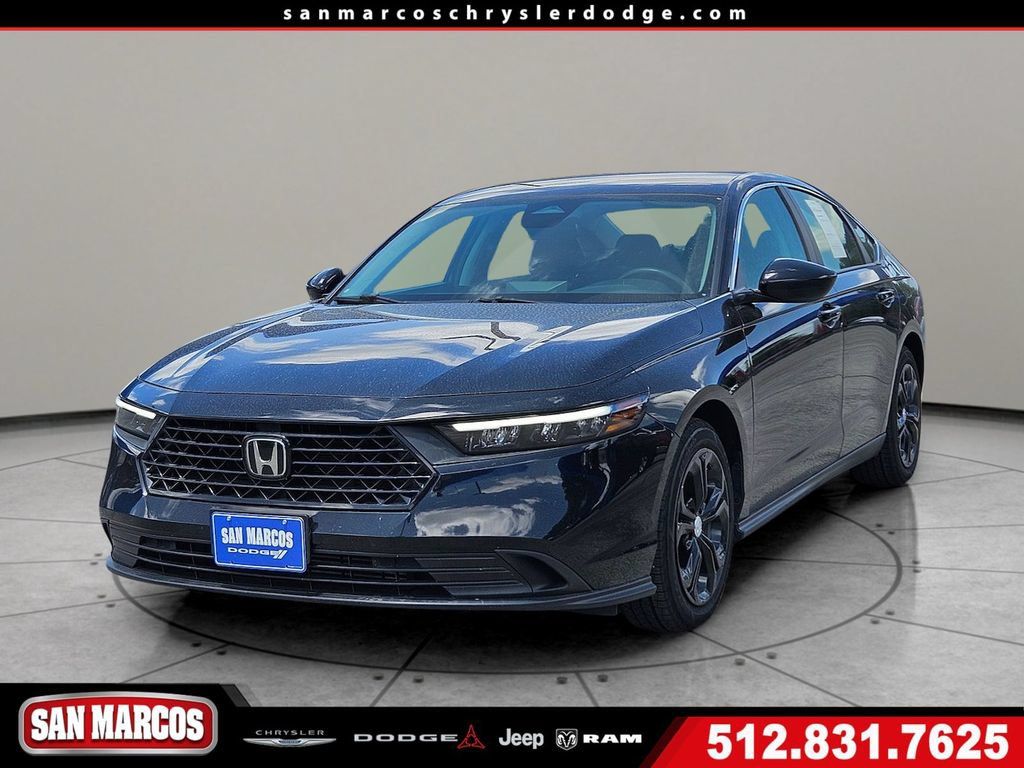 Black 2024 Honda Accord Sedan Front-Wheel Drive Continuously Variable Transmission