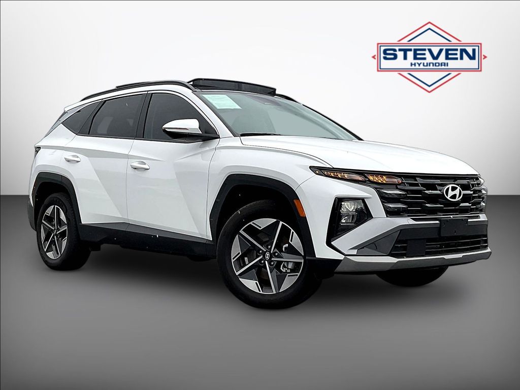 Creamy White Pearl 2025 Hyundai Tucson Hybrid SUV / Crossover All-Wheel Drive 6-Speed Automatic