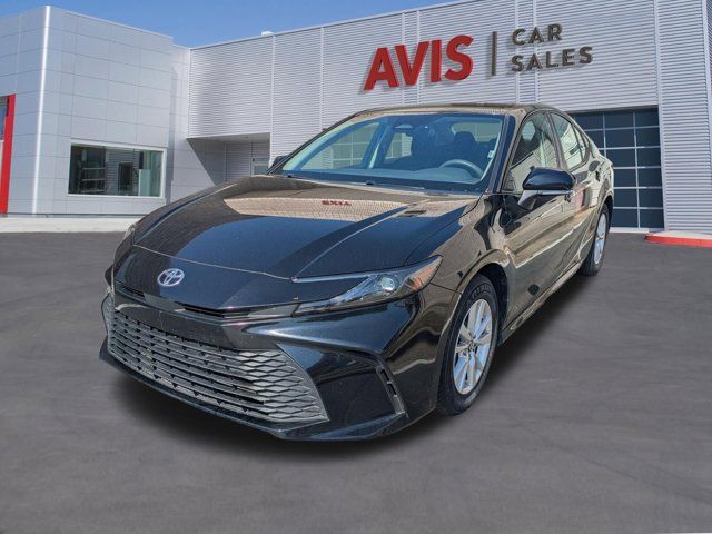 Black 2025 Toyota Camry LE FWD Sedan Front-Wheel Drive Continuously Variable Transmission