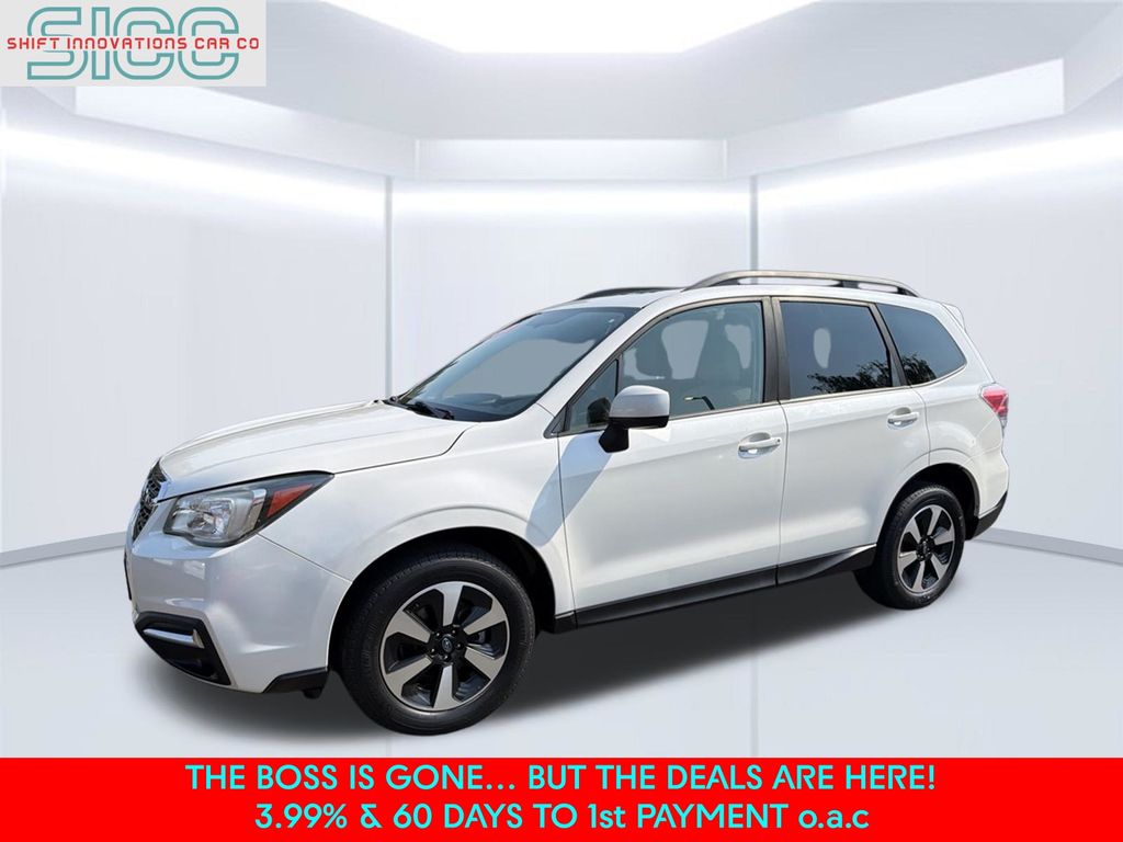 Crystal White Pearl 2017 Subaru Forester SUV / Crossover All-Wheel Drive Continuously Variable Transmission