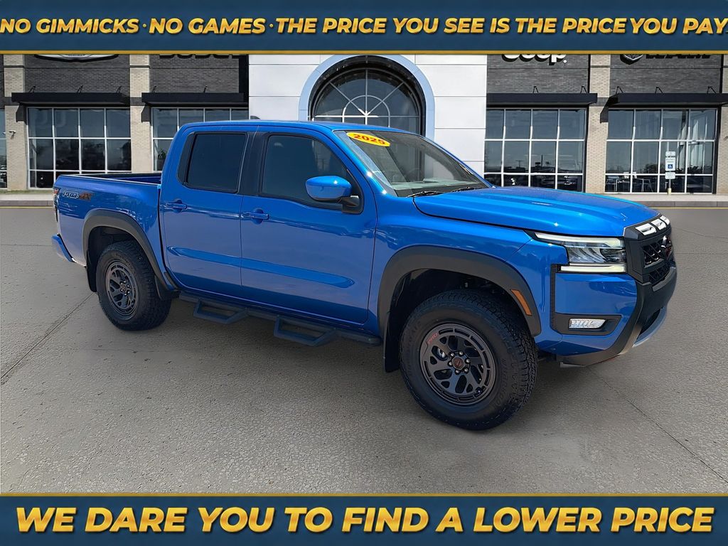 Bluestone Pearl 2025 Nissan Frontier Pickup Truck Four-Wheel Drive 9-Speed Automatic Overdrive