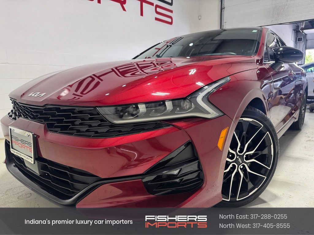 Red 2022 Kia K5 Sedan Front-Wheel Drive 8-Speed Dual Clutch