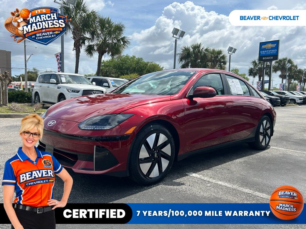 Ultimate Red 2024 Hyundai Ioniq 6 SE RWD Sedan Rear-Wheel Drive 1-Speed Automatic