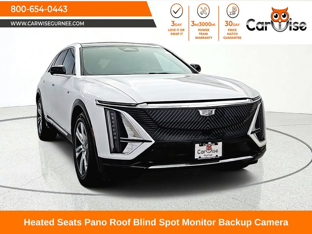 Crystal White Tricoat 2024 Cadillac LYRIQ SUV / Crossover All-Wheel Drive 1-Speed Automatic
