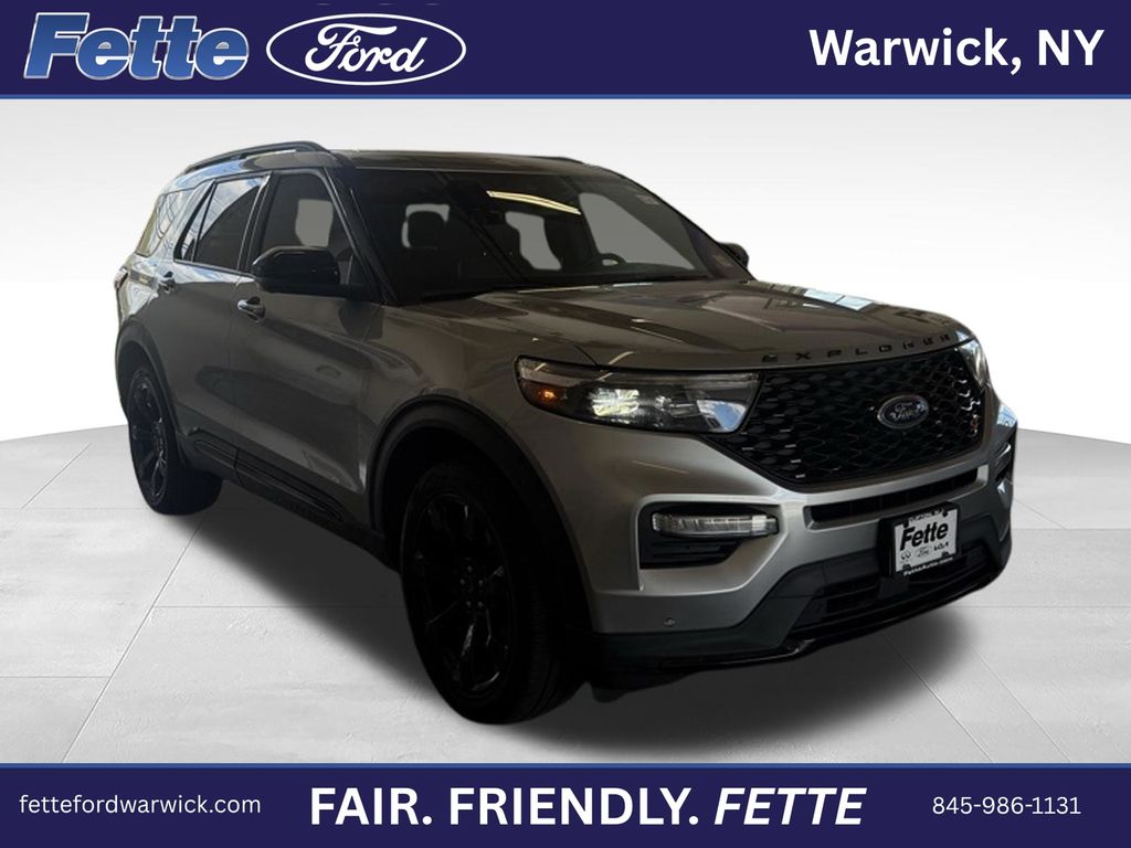 Iconic Silver Metallic 2023 Ford Explorer ST AWD SUV / Crossover All-Wheel Drive Automatic