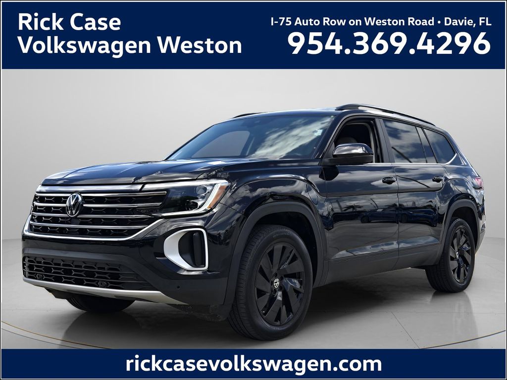 Deep Black Pearl 2024 Volkswagen Atlas SE FWD with Technology SUV / Crossover Front-Wheel Drive 8-Speed Automatic