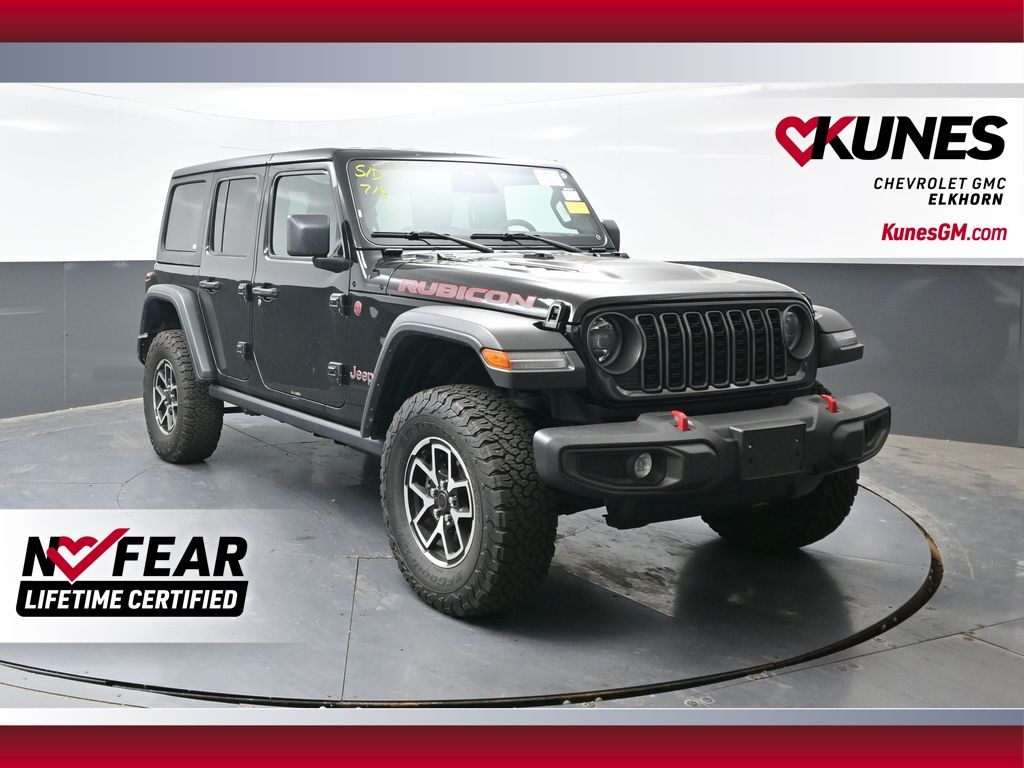 Black Clearcoat 2025 Jeep Wrangler SUV / Crossover Four-Wheel Drive 8-Speed Automatic