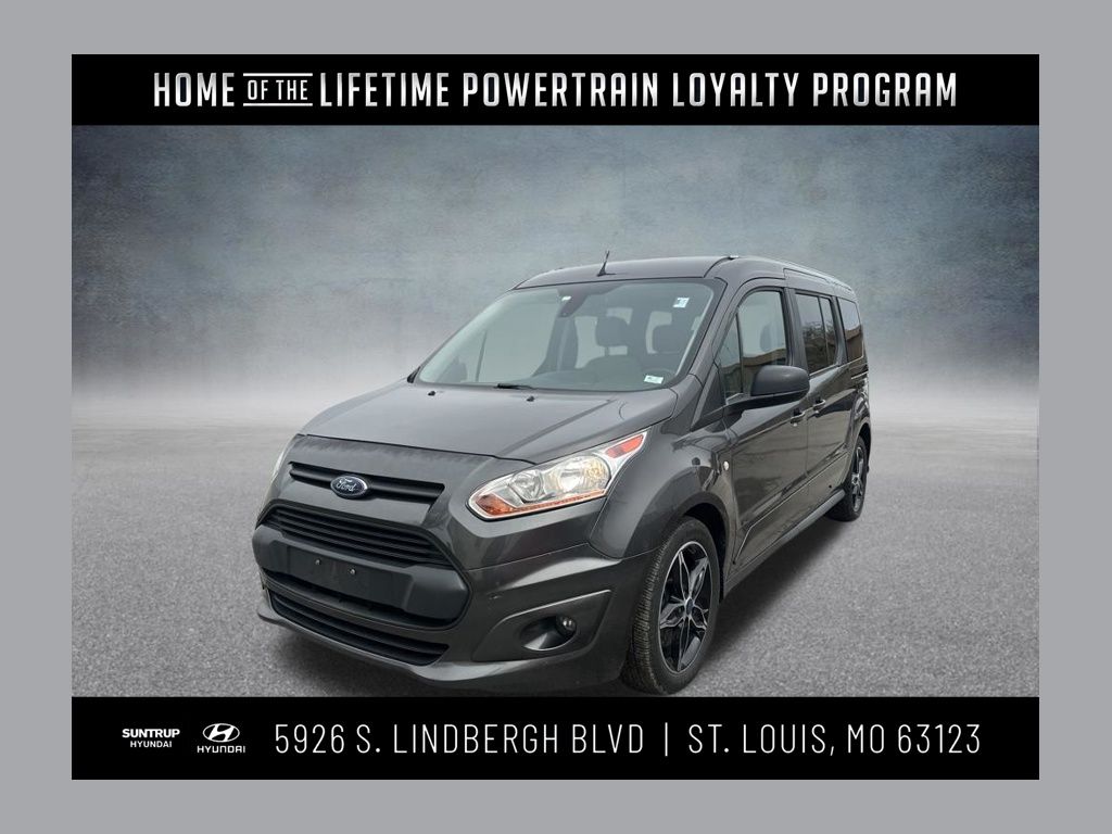 Gray (Magnetic) 2018 Ford Transit Connect Wagon XLT LWB FWD with Rear Liftgate Van Front-Wheel Drive 6-Speed Automatic