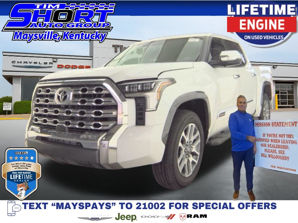 Pearl 2026 Toyota Tundra 1794 Edition CrewMax Cab 4WD Pickup Truck Four-Wheel Drive Automatic